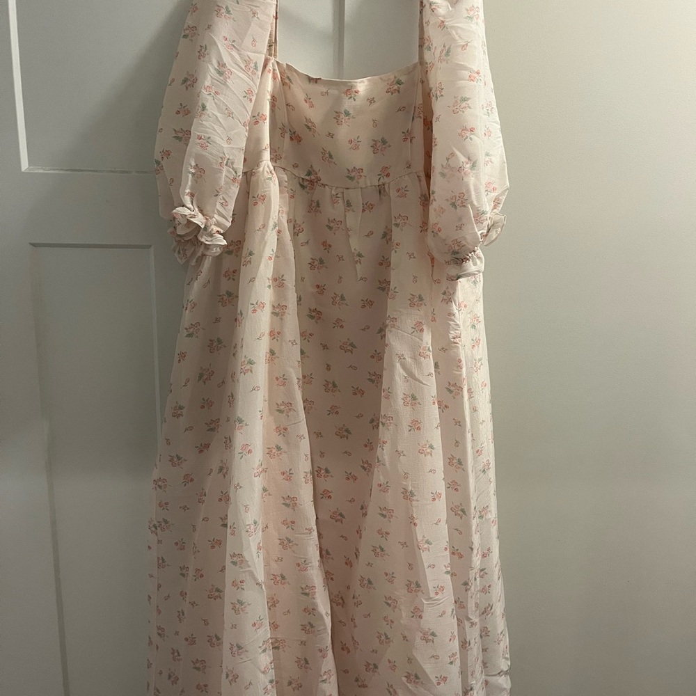 Floral Puff Sleeve Dress